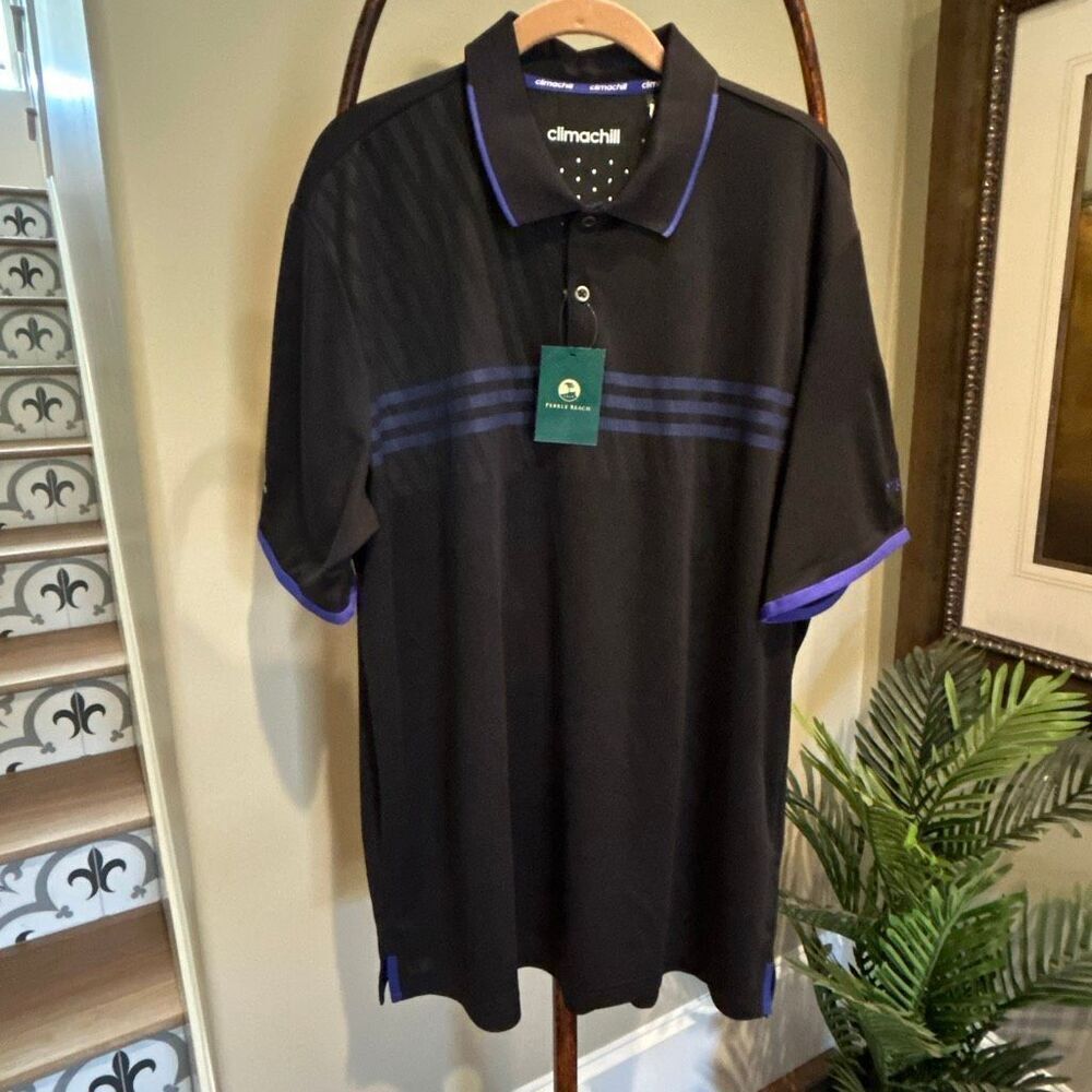 ADIDAS PEBBLE BEACH Climachill XL Polo NWT
